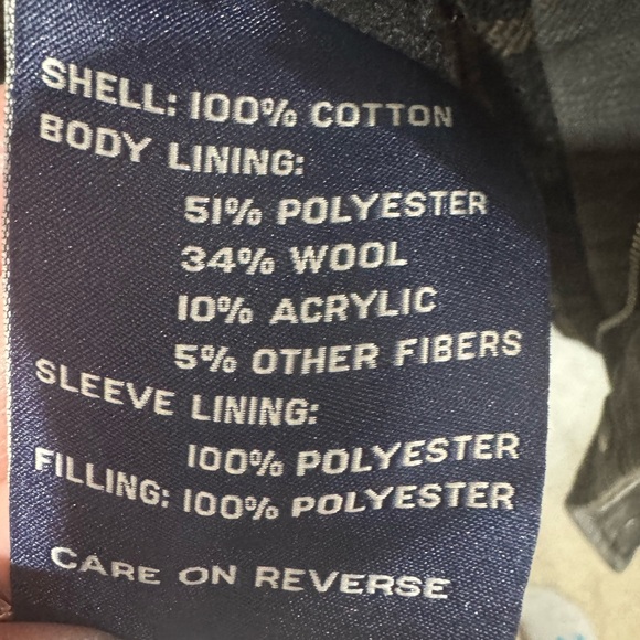 G.H. Bass & Co. Gray Flannel-Lined Field Coat – XXL - Picture 14 of 16